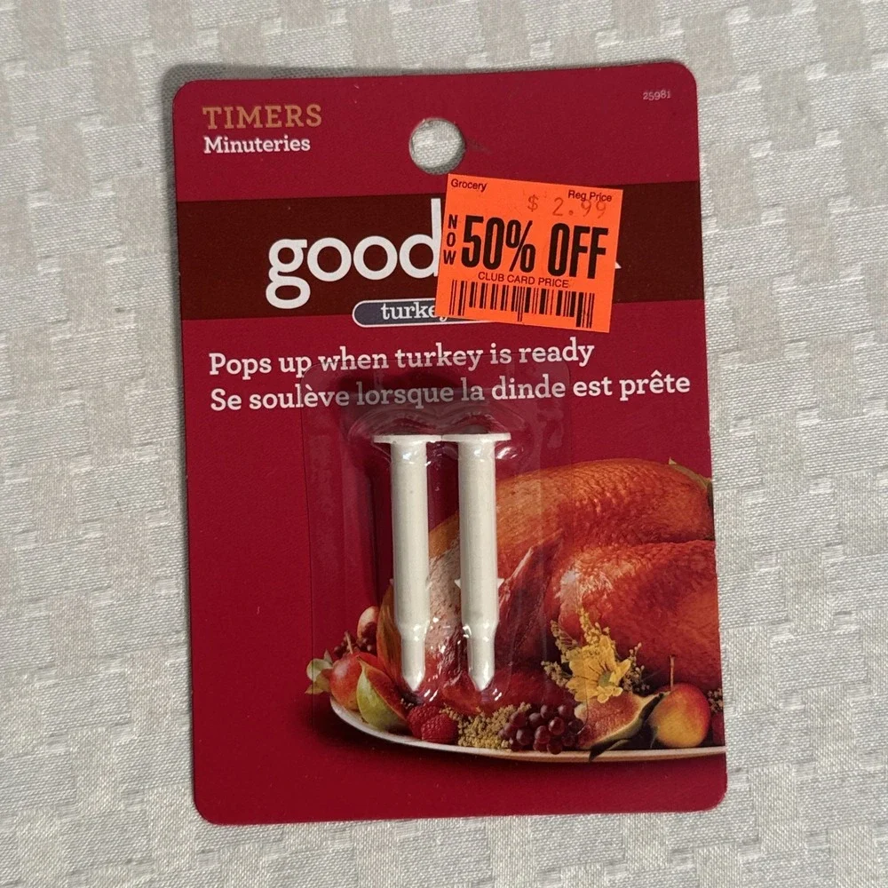 Good Cook 1 Pack Turkey Pop Up Timers and Turkey Lacers 4 Packs Thanksgiving New